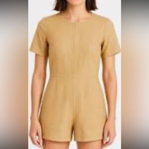 Ilana Kohn Womens Beige Short Sleeve Jumpsuit 4